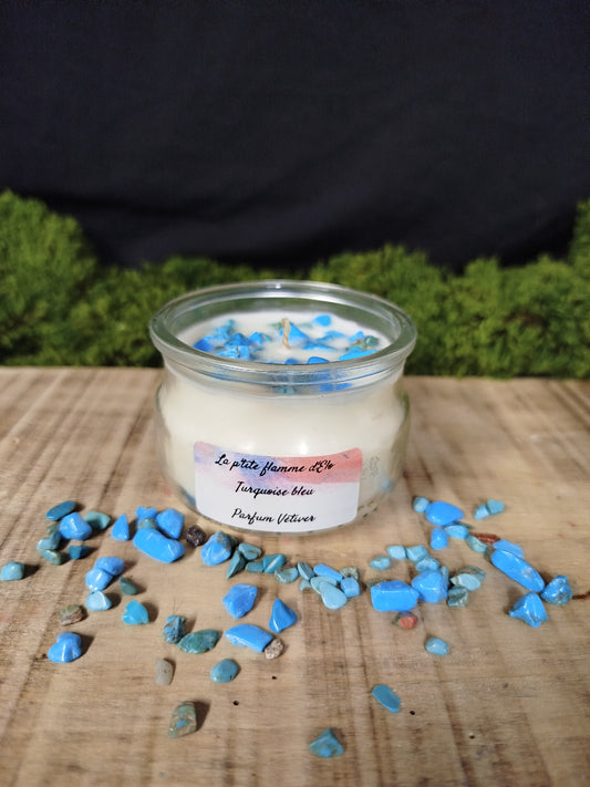 Bougies Vétiver aux pierres naturelles