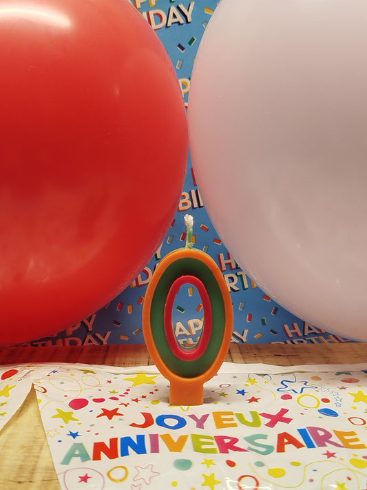 Bougie anniversaire chiffre